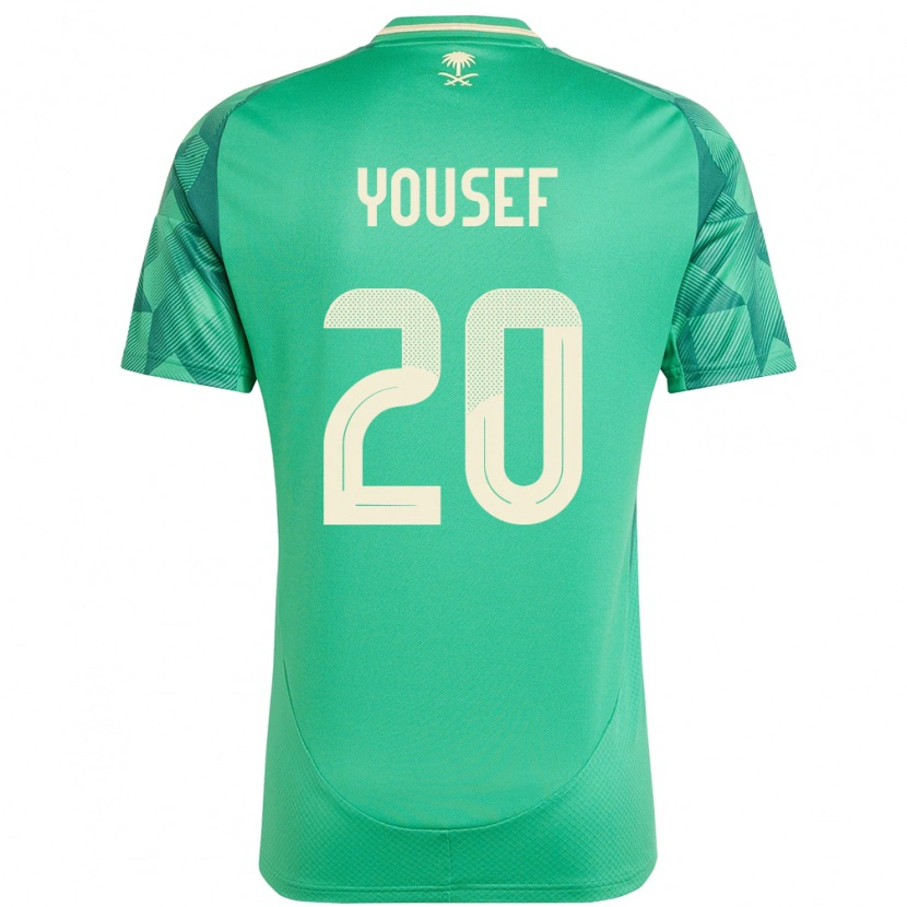 Danxen Män Saudi-Arabien Fares Yousef #20 Grön Hemmatröja Matchtröjor 24-26 Tröjor T-Tröja