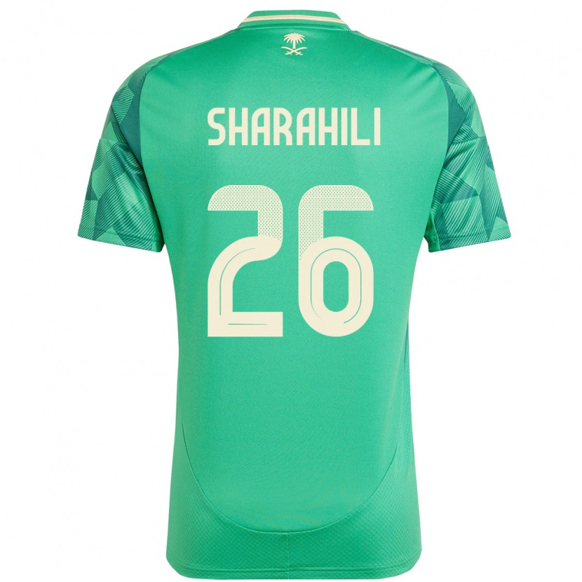 Danxen Män Saudi-Arabien Riyadh Sharahili #26 Grön Hemmatröja Matchtröjor 24-26 Tröjor T-Tröja