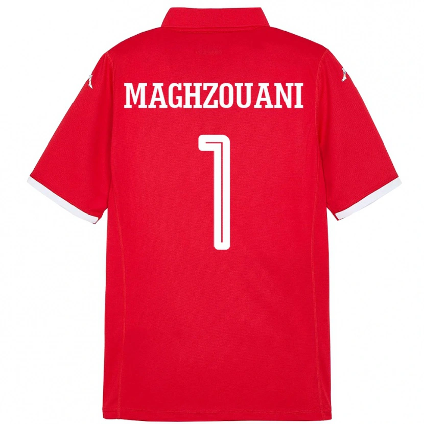 Danxen Män Tunisien Wassim Maghzouani #1 Röd Hemmatröja Matchtröjor 24-26 Tröjor T-Tröja