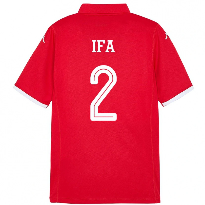 Danxen Män Tunisien Bilel Ifa #2 Röd Hemmatröja Matchtröjor 24-26 Tröjor T-Tröja