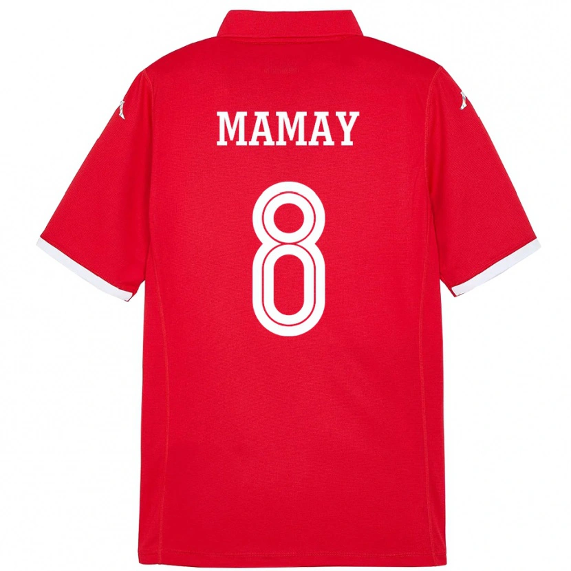 Danxen Män Tunisien Sabrine Mamay #8 Röd Hemmatröja Matchtröjor 24-26 Tröjor T-Tröja