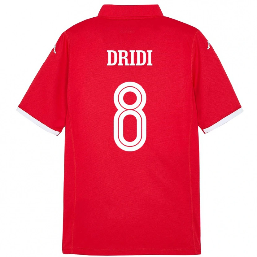 Danxen Män Tunisien Yassine Dridi #8 Röd Hemmatröja Matchtröjor 24-26 Tröjor T-Tröja
