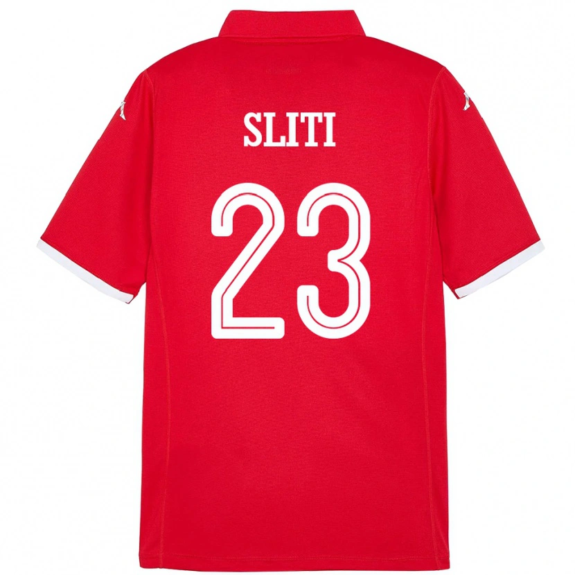 Danxen Män Tunisien Naim Sliti #23 Röd Hemmatröja Matchtröjor 24-26 Tröjor T-Tröja
