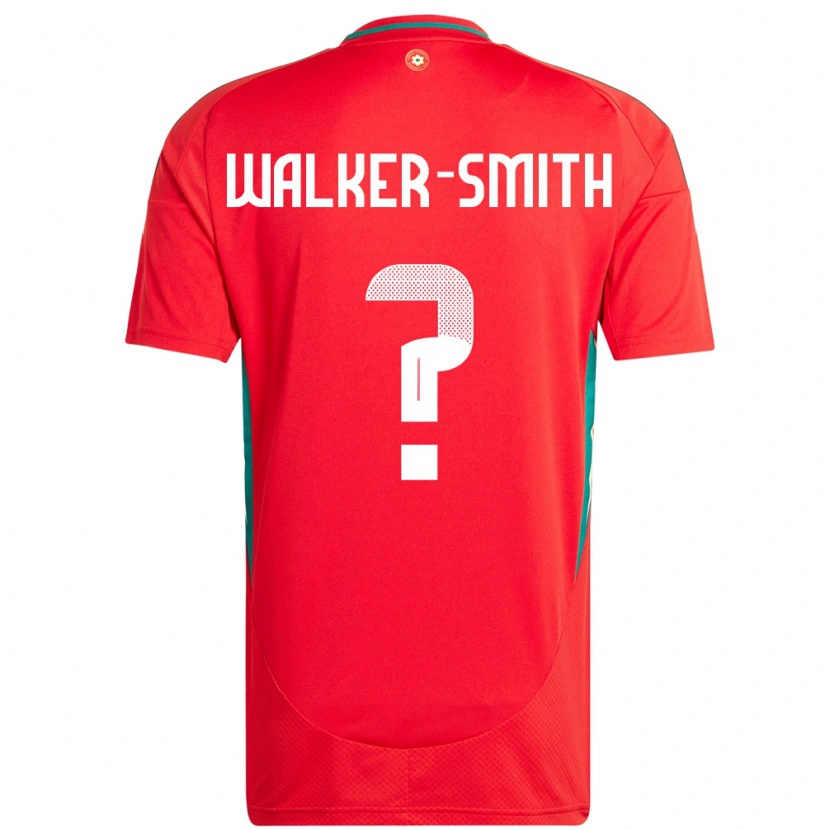 Danxen Män Wales Charlie Walker-Smith #0 Röd Hemmatröja Matchtröjor 24-26 Tröjor T-Tröja