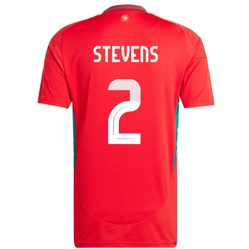 Danxen Män Wales Fin Stevens #2 Röd Hemmatröja Matchtröjor 24-26 Tröjor T-Tröja