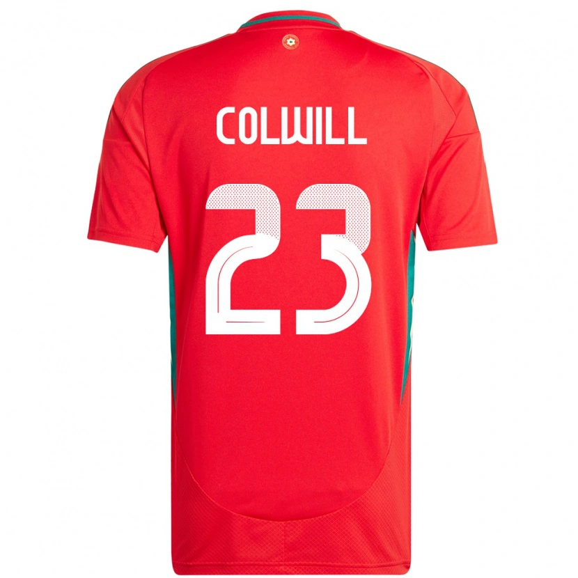 Danxen Män Wales Joel Colwill #23 Röd Hemmatröja Matchtröjor 24-26 Tröjor T-Tröja