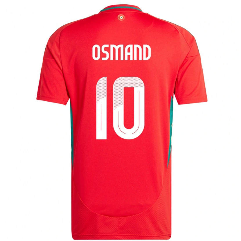 Danxen Män Wales Callum Osmand #10 Röd Hemmatröja Matchtröjor 24-26 Tröjor T-Tröja