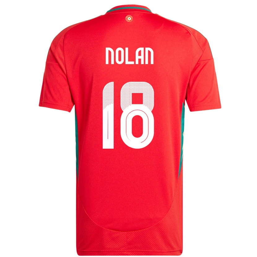 Danxen Män Wales Kylie Nolan #18 Röd Hemmatröja Matchtröjor 24-26 Tröjor T-Tröja