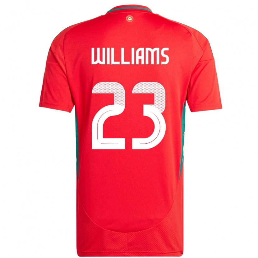 Danxen Män Wales Chloe Williams #23 Röd Hemmatröja Matchtröjor 24-26 Tröjor T-Tröja