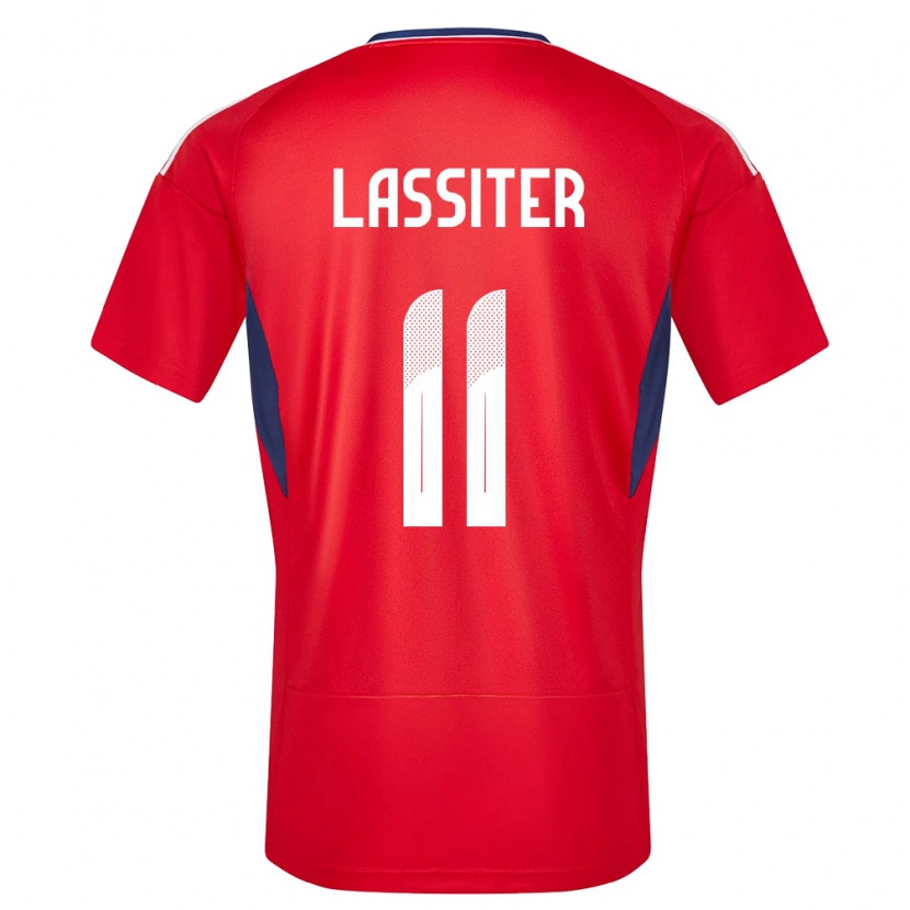 Danxen Män Costa Rica Ariel Lassiter #11 Röd Hemmatröja Matchtröjor 24-26 Tröjor T-Tröja