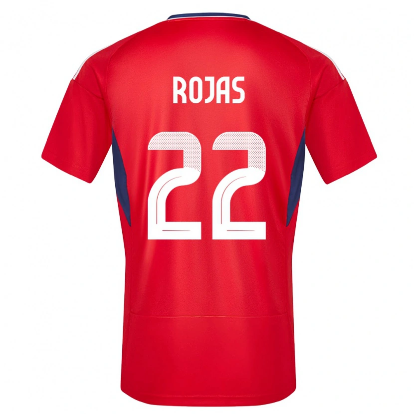 Danxen Män Costa Rica Andy Rojas #22 Röd Hemmatröja Matchtröjor 24-26 Tröjor T-Tröja