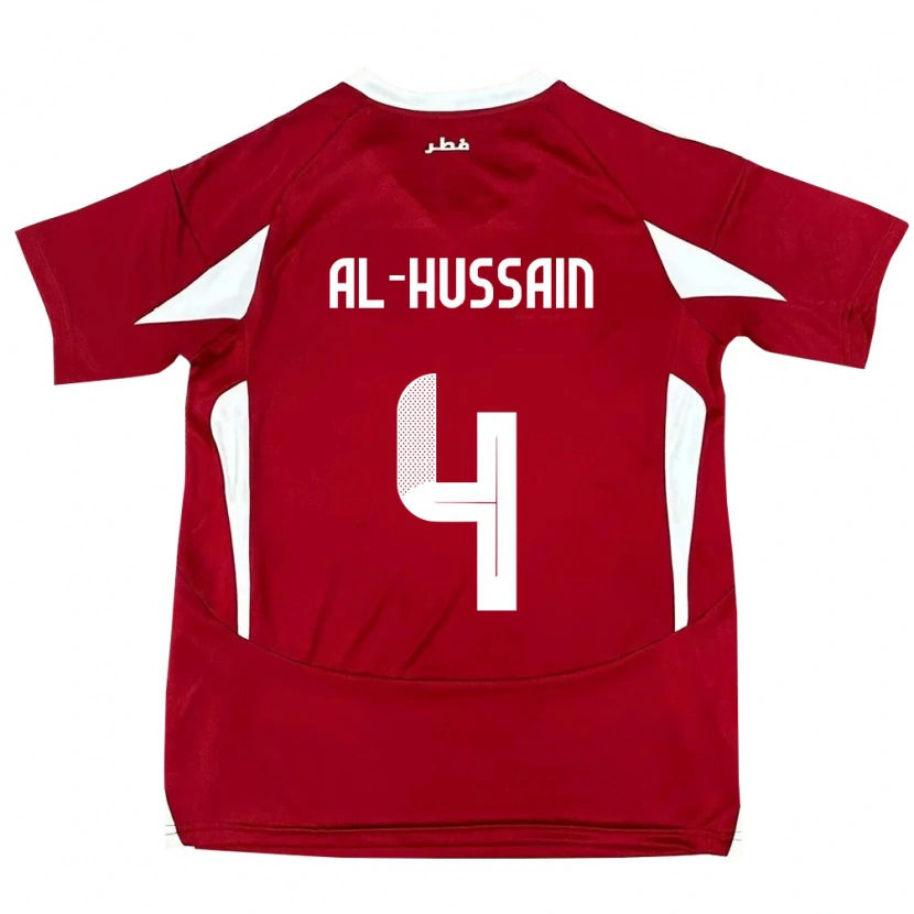 Danxen Män Qatar Al-Hashmi Al-Hussain #4 Röd Hemmatröja Matchtröjor 24-26 Tröjor T-Tröja