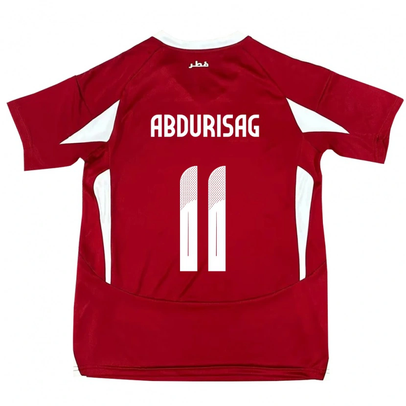 Danxen Män Qatar Yusuf Abdurisag #11 Röd Hemmatröja Matchtröjor 24-26 Tröjor T-Tröja