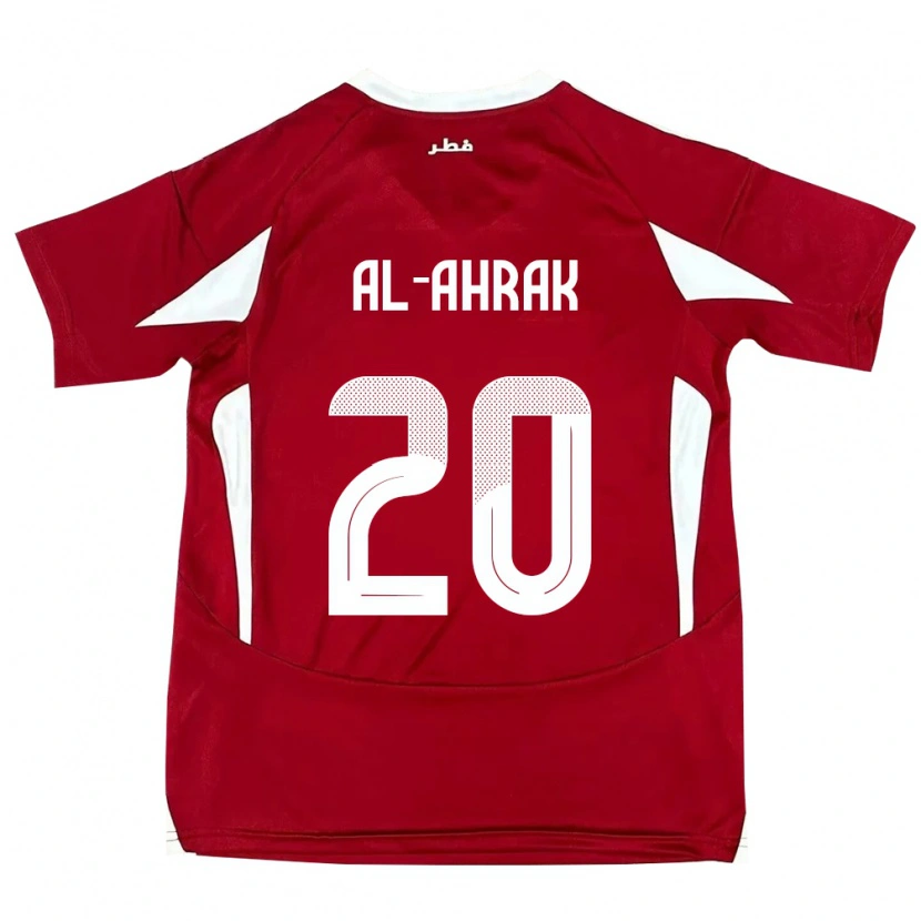 Danxen Män Qatar Abdullah Al-Ahrak #20 Röd Hemmatröja Matchtröjor 24-26 Tröjor T-Tröja