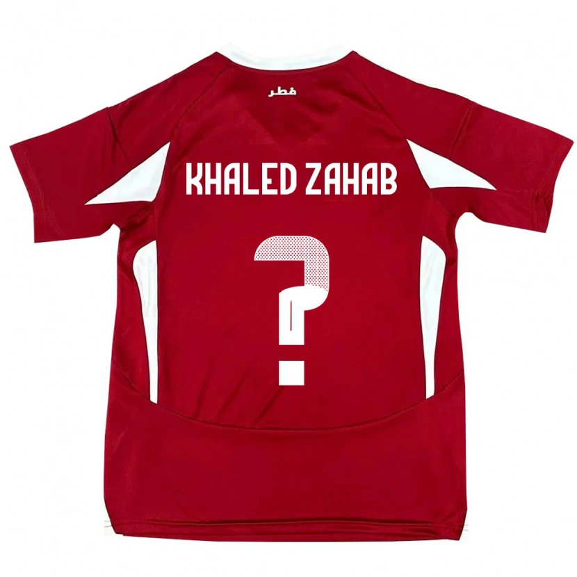 Danxen Män Qatar Abdelrahman Khaled Zahab #0 Röd Hemmatröja Matchtröjor 24-26 Tröjor T-Tröja