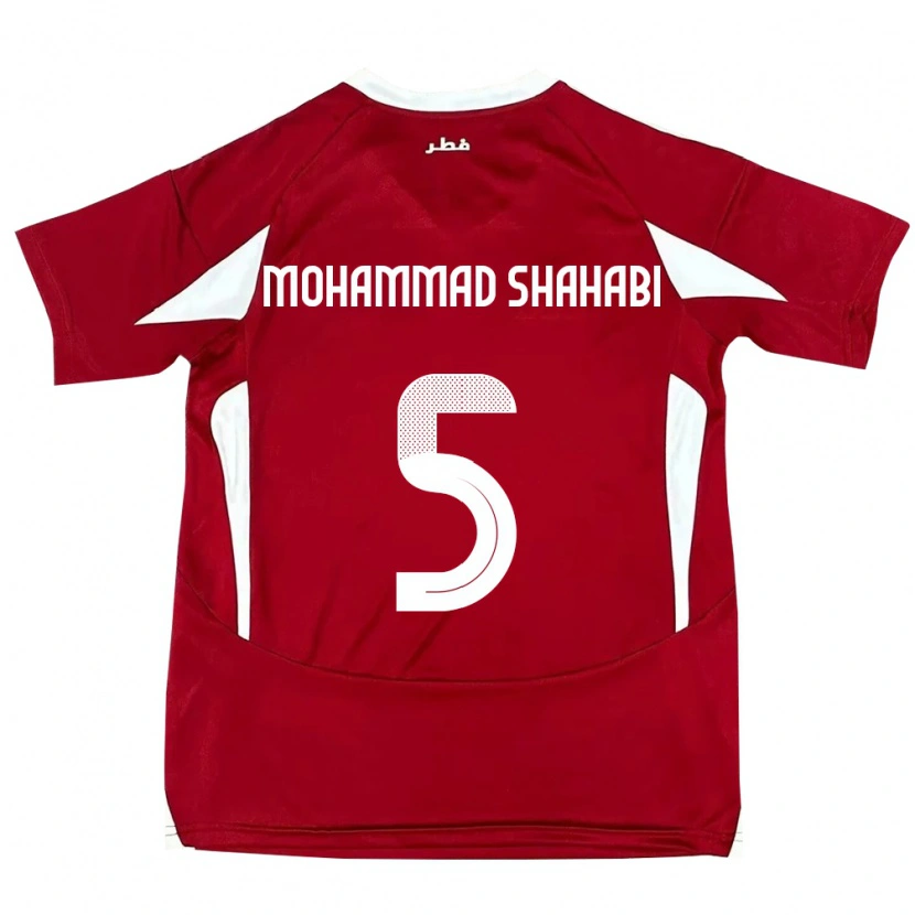 Danxen Män Qatar Ali Mohammad Shahabi #5 Röd Hemmatröja Matchtröjor 24-26 Tröjor T-Tröja