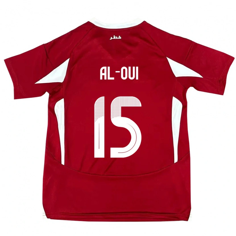 Danxen Män Qatar Ayoub Al-Oui #15 Röd Hemmatröja Matchtröjor 24-26 Tröjor T-Tröja