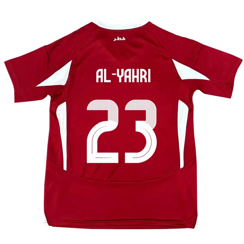 Danxen Män Qatar Nawaf Al-Yahri #23 Röd Hemmatröja Matchtröjor 24-26 Tröjor T-Tröja