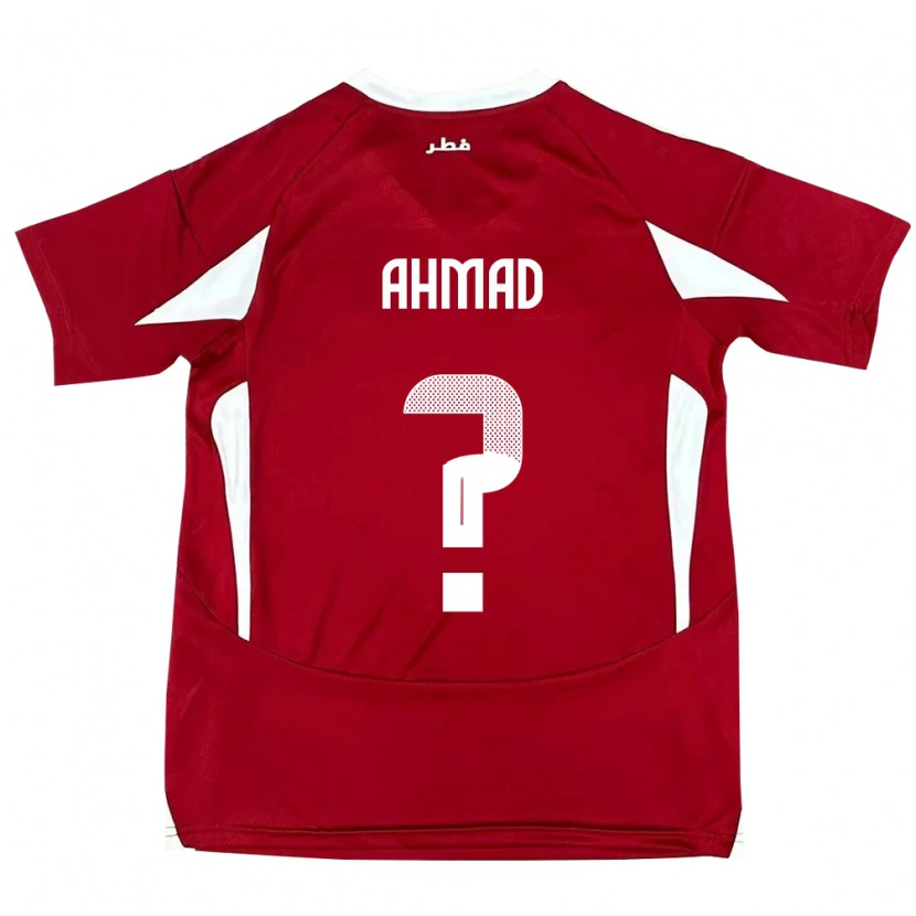 Danxen Män Qatar Homam Ahmad #0 Röd Hemmatröja Matchtröjor 24-26 Tröjor T-Tröja