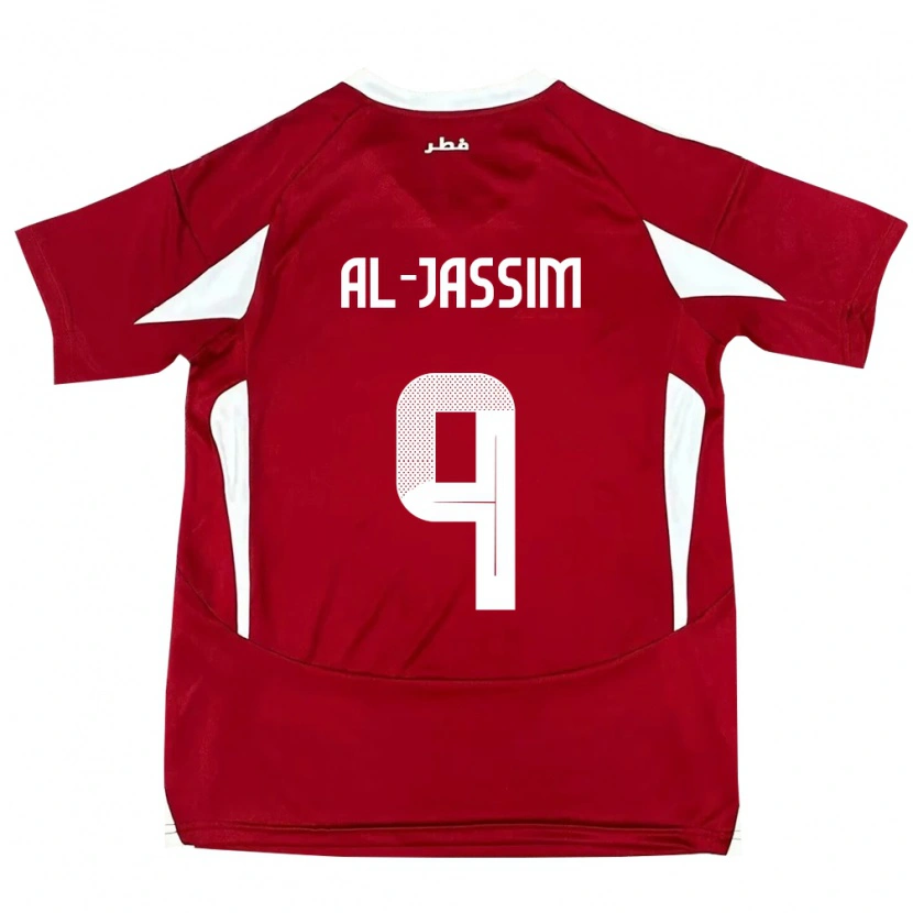 Danxen Män Qatar Kholoud Al Jassim #9 Röd Hemmatröja Matchtröjor 24-26 Tröjor T-Tröja