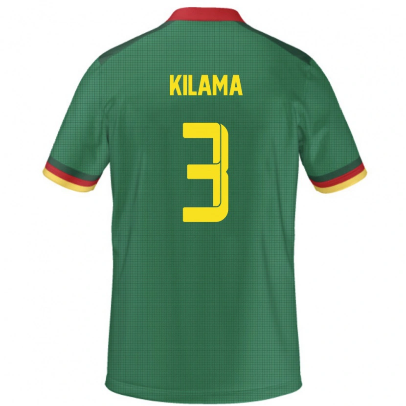 Danxen Män Kamerun Guy-Marcelin Kilama #3 Grön Hemmatröja Matchtröjor 24-26 Tröjor T-Tröja