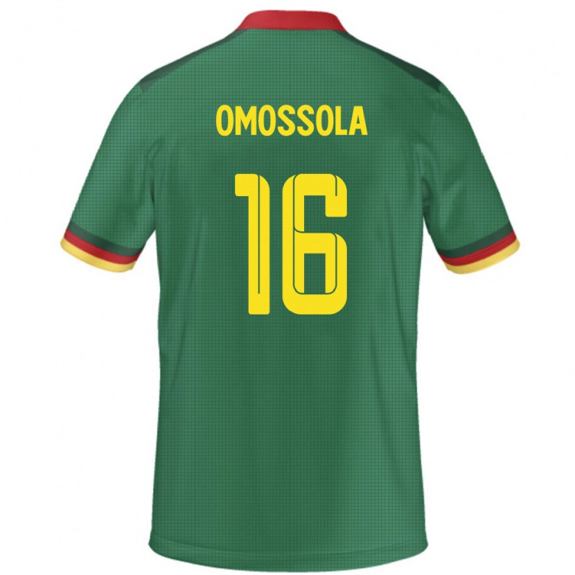 Danxen Män Kamerun Simon Omossola #16 Grön Hemmatröja Matchtröjor 24-26 Tröjor T-Tröja