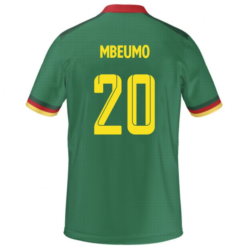 Danxen Män Kamerun Bryan Mbeumo #20 Grön Hemmatröja Matchtröjor 24-26 Tröjor T-Tröja