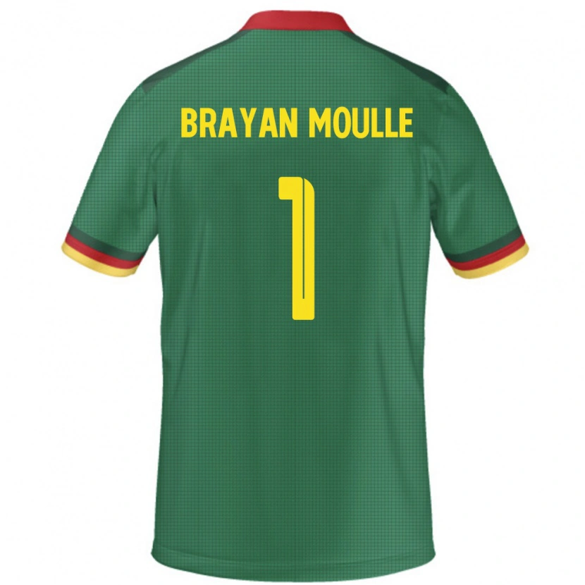 Danxen Män Kamerun Jason Brayan Moulle #1 Grön Hemmatröja Matchtröjor 24-26 Tröjor T-Tröja
