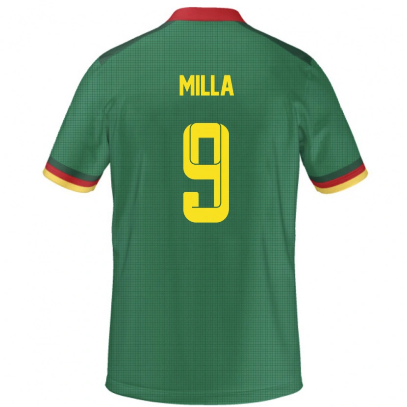 Danxen Män Kamerun Kevin-Prince Milla #9 Grön Hemmatröja Matchtröjor 24-26 Tröjor T-Tröja