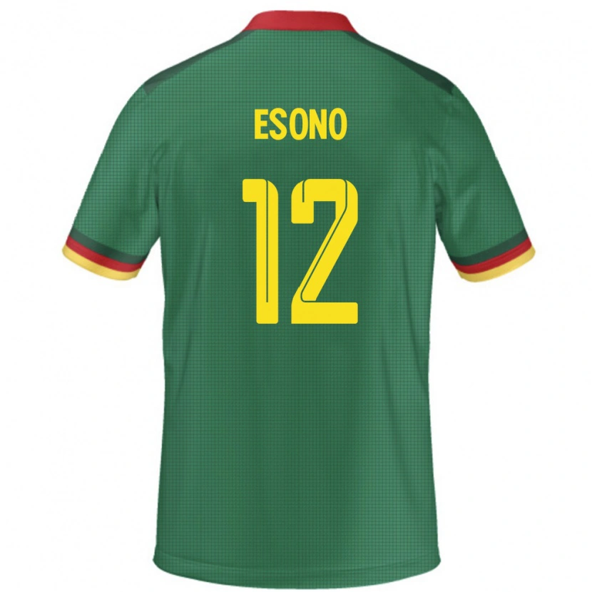 Danxen Män Kamerun Yannick Kamdoum Esono #12 Grön Hemmatröja Matchtröjor 24-26 Tröjor T-Tröja