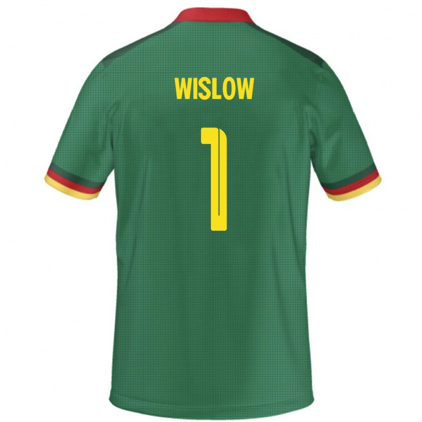 Danxen Män Kamerun Hecube Wislow #1 Grön Hemmatröja Matchtröjor 24-26 Tröjor T-Tröja