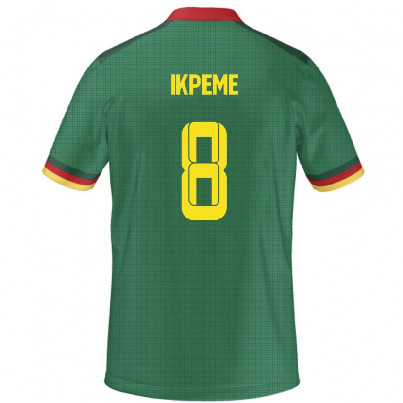 Danxen Män Kamerun Stephan Ikpeme #8 Grön Hemmatröja Matchtröjor 24-26 Tröjor T-Tröja