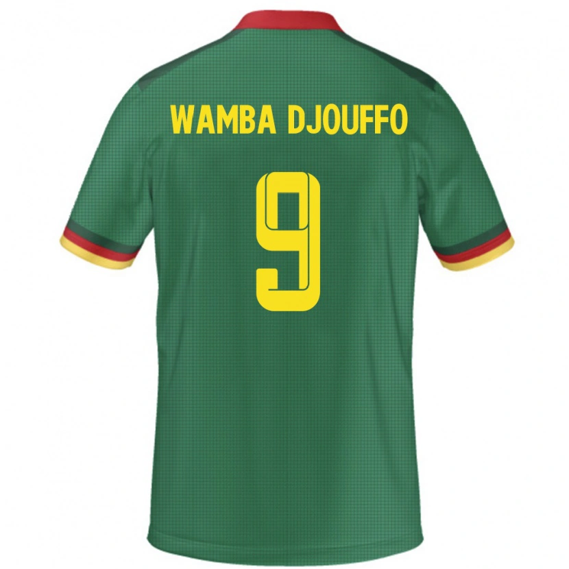 Danxen Män Kamerun Leonel Wamba Djouffo #9 Grön Hemmatröja Matchtröjor 24-26 Tröjor T-Tröja