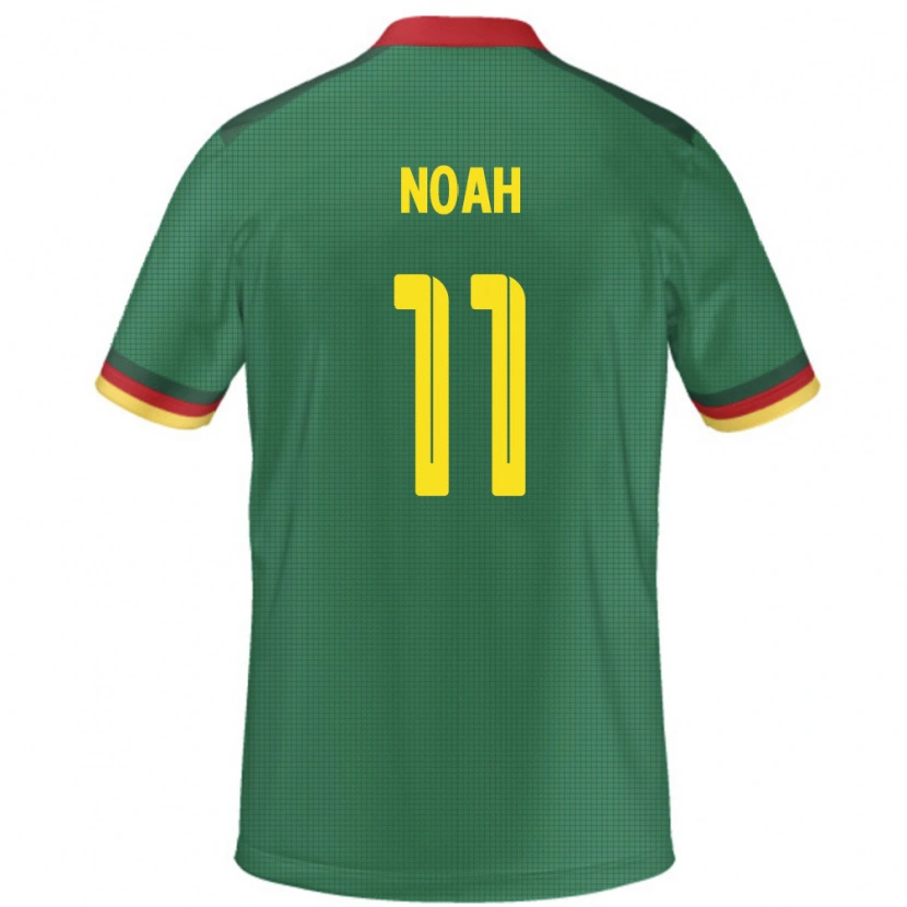 Danxen Män Kamerun Yanick Noah #11 Grön Hemmatröja Matchtröjor 24-26 Tröjor T-Tröja