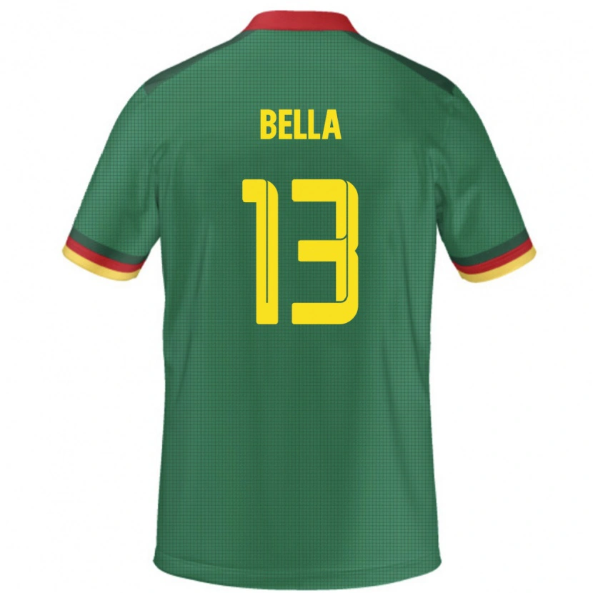Danxen Män Kamerun Rose Bella #13 Grön Hemmatröja Matchtröjor 24-26 Tröjor T-Tröja