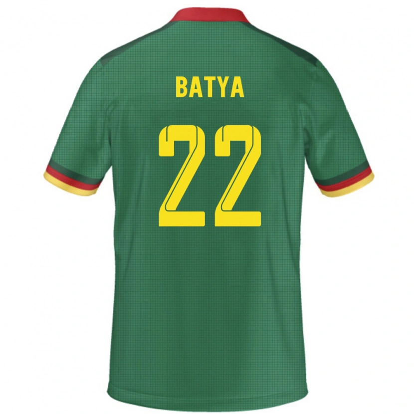 Danxen Män Kamerun Michaela Batya #22 Grön Hemmatröja Matchtröjor 24-26 Tröjor T-Tröja