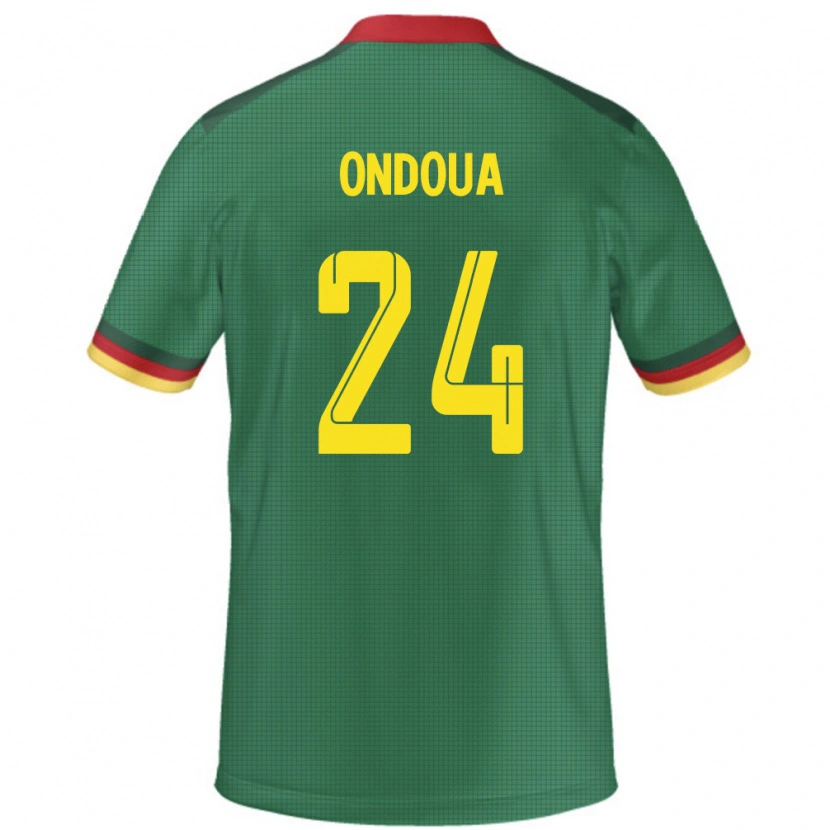Danxen Män Kamerun Gael Ondoua #24 Grön Hemmatröja Matchtröjor 24-26 Tröjor T-Tröja