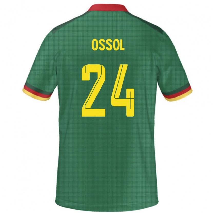 Danxen Män Kamerun Kevine Ossol #24 Grön Hemmatröja Matchtröjor 24-26 Tröjor T-Tröja