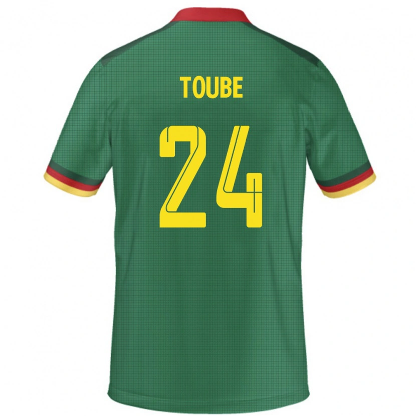 Danxen Män Kamerun Godefroy Toube #24 Grön Hemmatröja Matchtröjor 24-26 Tröjor T-Tröja