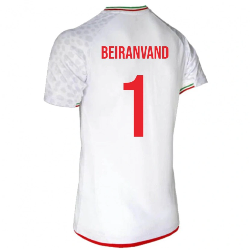 Danxen Män Iran Alireza Beiranvand #1 Vit Hemmatröja Matchtröjor 24-26 Tröjor T-Tröja