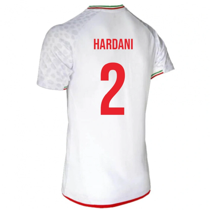 Danxen Män Iran Saleh Hardani #2 Vit Hemmatröja Matchtröjor 24-26 Tröjor T-Tröja