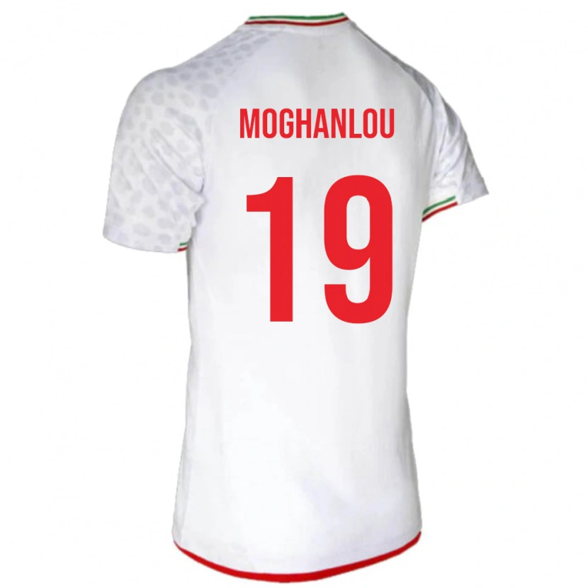 Danxen Män Iran Shahriar Moghanlou #19 Vit Hemmatröja Matchtröjor 24-26 Tröjor T-Tröja