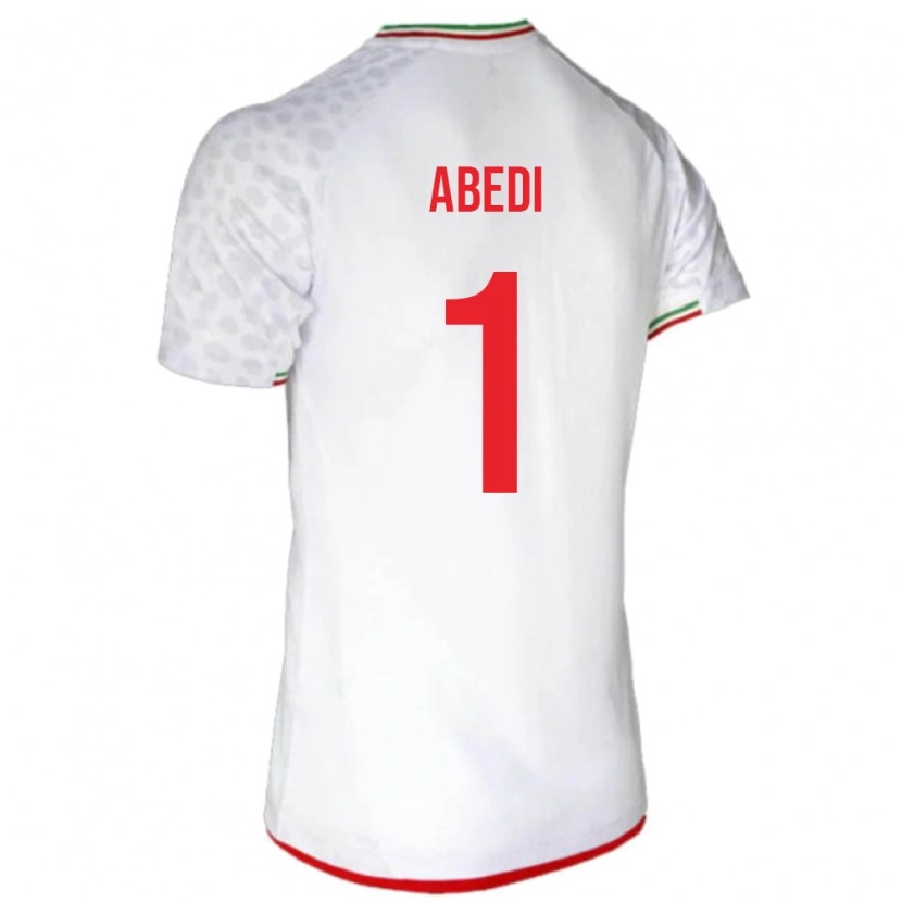 Danxen Män Iran Amirmohammad Abedi #1 Vit Hemmatröja Matchtröjor 24-26 Tröjor T-Tröja