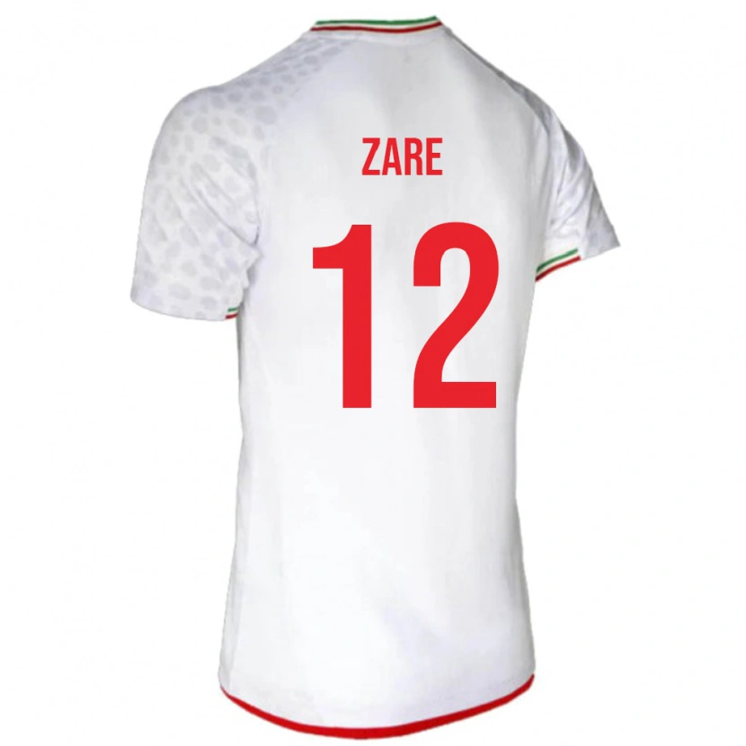 Danxen Män Iran Yasin Zare #12 Vit Hemmatröja Matchtröjor 24-26 Tröjor T-Tröja