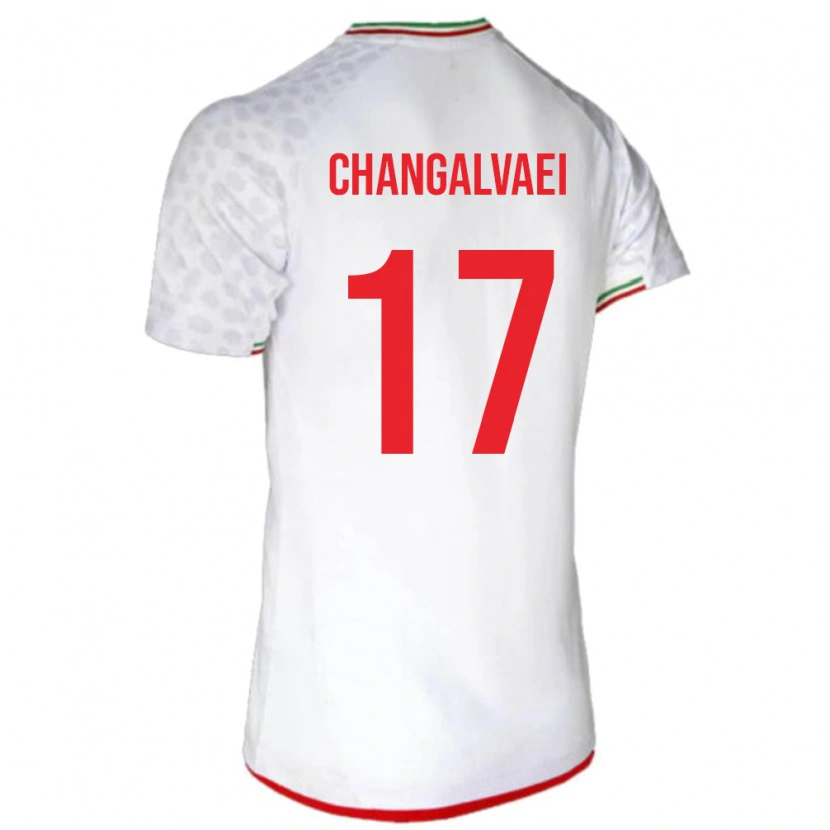 Danxen Män Iran Amirreza Changalvaei #17 Vit Hemmatröja Matchtröjor 24-26 Tröjor T-Tröja