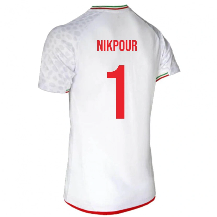 Danxen Män Iran Amirhossein Nikpour #1 Vit Hemmatröja Matchtröjor 24-26 Tröjor T-Tröja