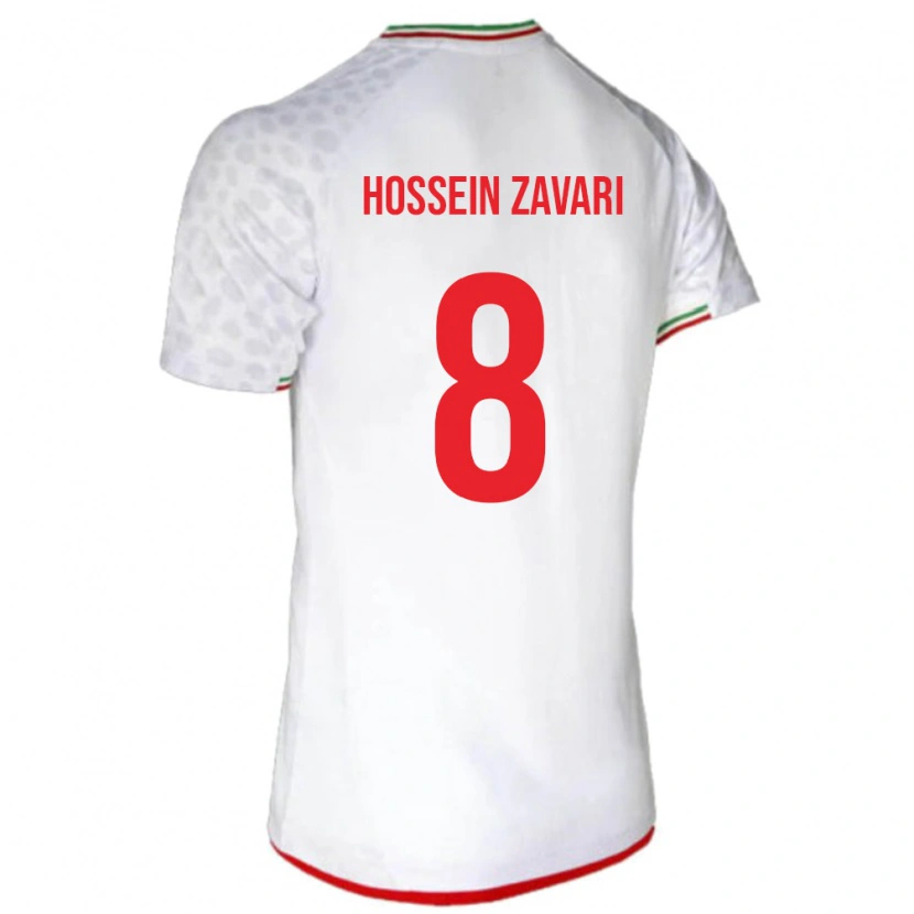 Danxen Män Iran Mohammad Hossein Zavari #8 Vit Hemmatröja Matchtröjor 24-26 Tröjor T-Tröja