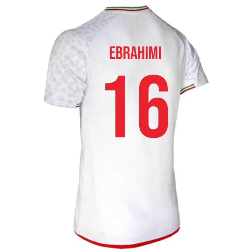 Danxen Män Iran Omid Ebrahimi #16 Vit Hemmatröja Matchtröjor 24-26 Tröjor T-Tröja