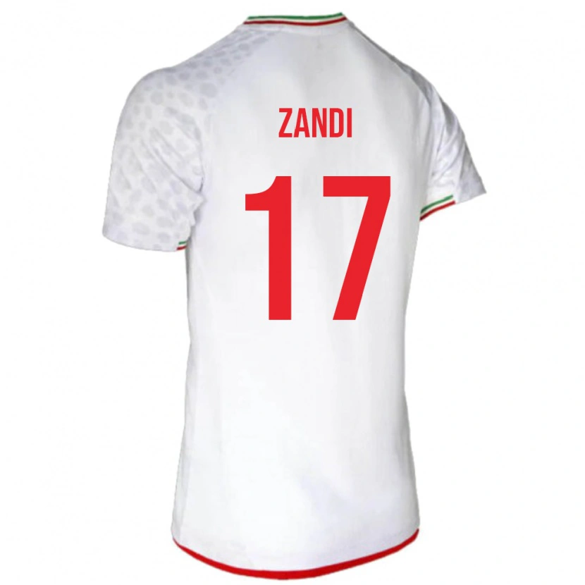 Danxen Män Iran Negin Zandi #17 Vit Hemmatröja Matchtröjor 24-26 Tröjor T-Tröja
