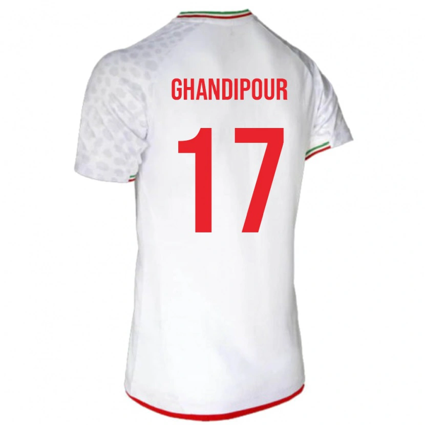 Danxen Män Iran Reza Ghandipour #17 Vit Hemmatröja Matchtröjor 24-26 Tröjor T-Tröja